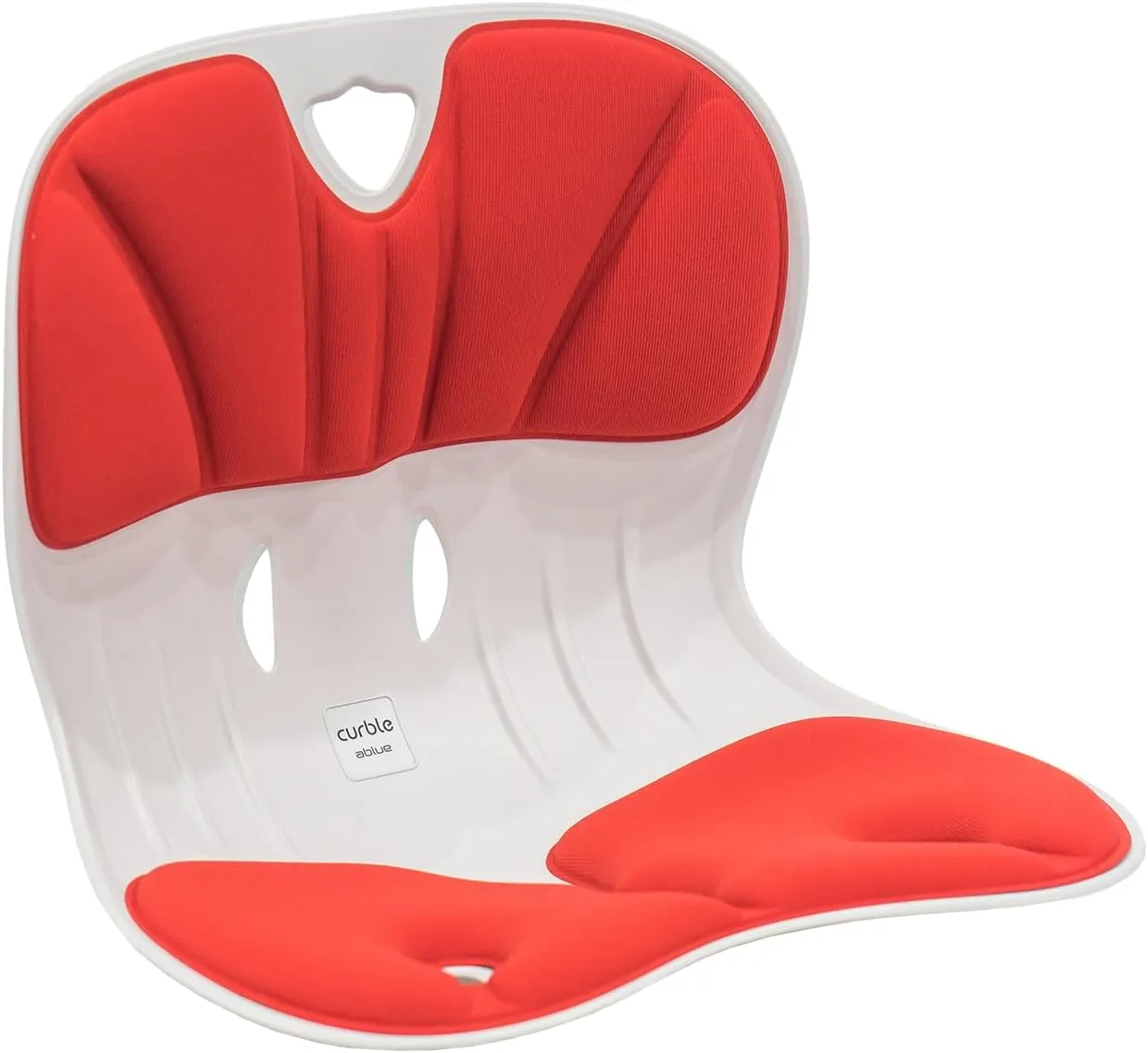 ablue Curble Chair Support - Wider Posture Corrector, Ergonomic, Water Resistant, Ventilation, Red, Small, Perfect for Office, School, Car, Bed, Sofa, Floor, Outdoors