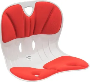 ablue Curble Chair Support - Wider Posture Corrector, Ergonomic, Water Resistant, Ventilation, Red, Small, Perfect for Office, School, Car, Bed, Sofa, Floor, Outdoors