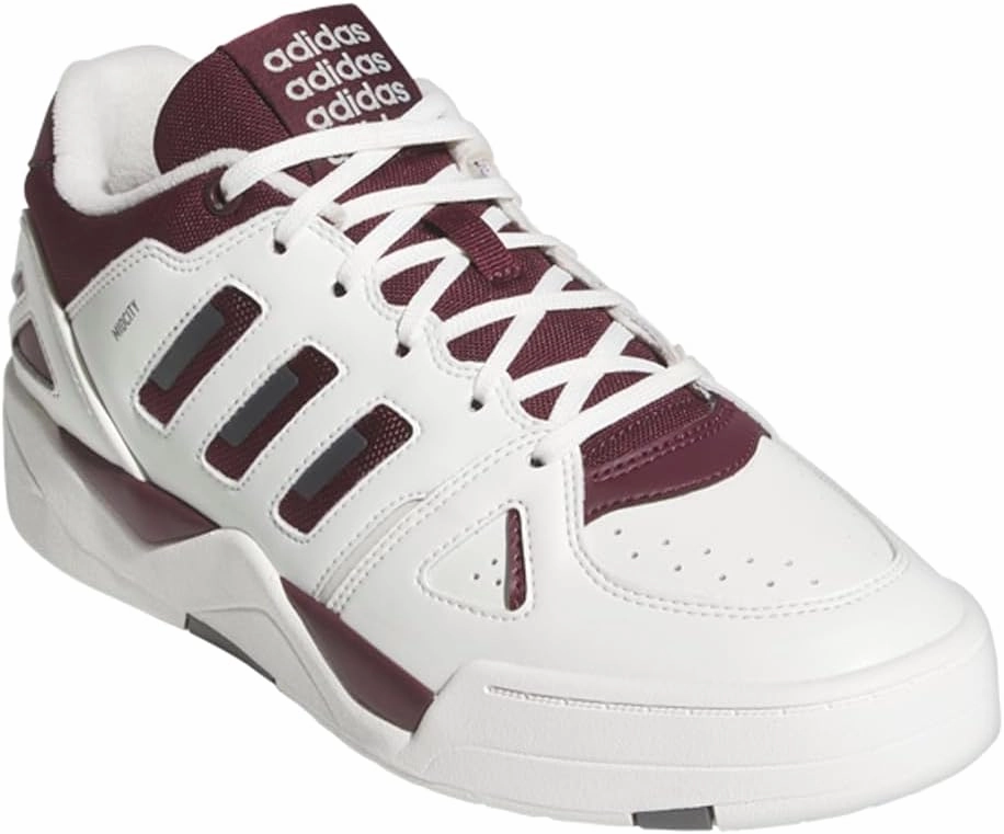 adidas Mens Midcity Low Basketball Sneakers Shoes - White