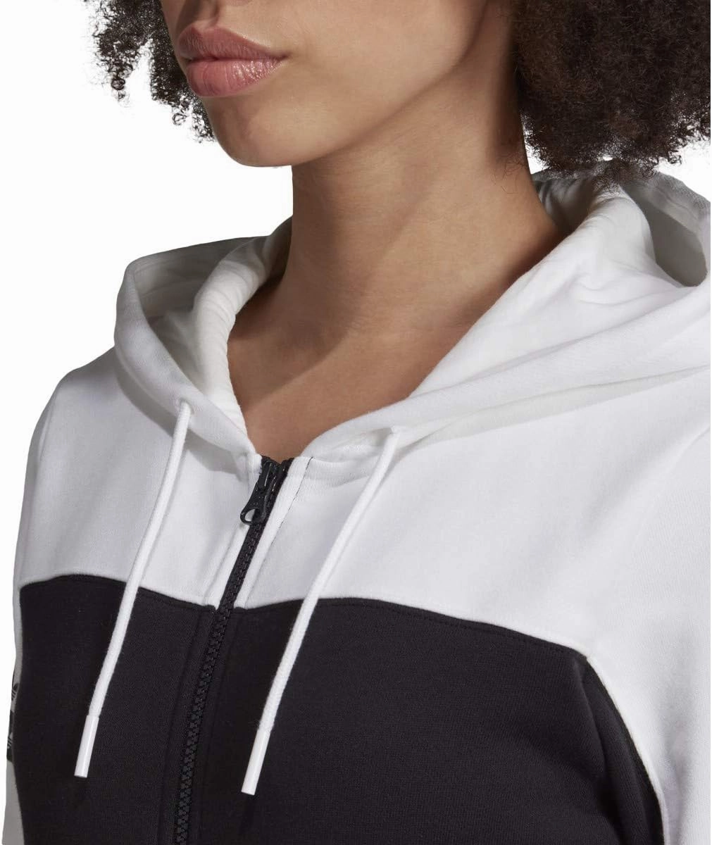 adidas Originals Women's Logo Full-Zip Hooded Track Jacket