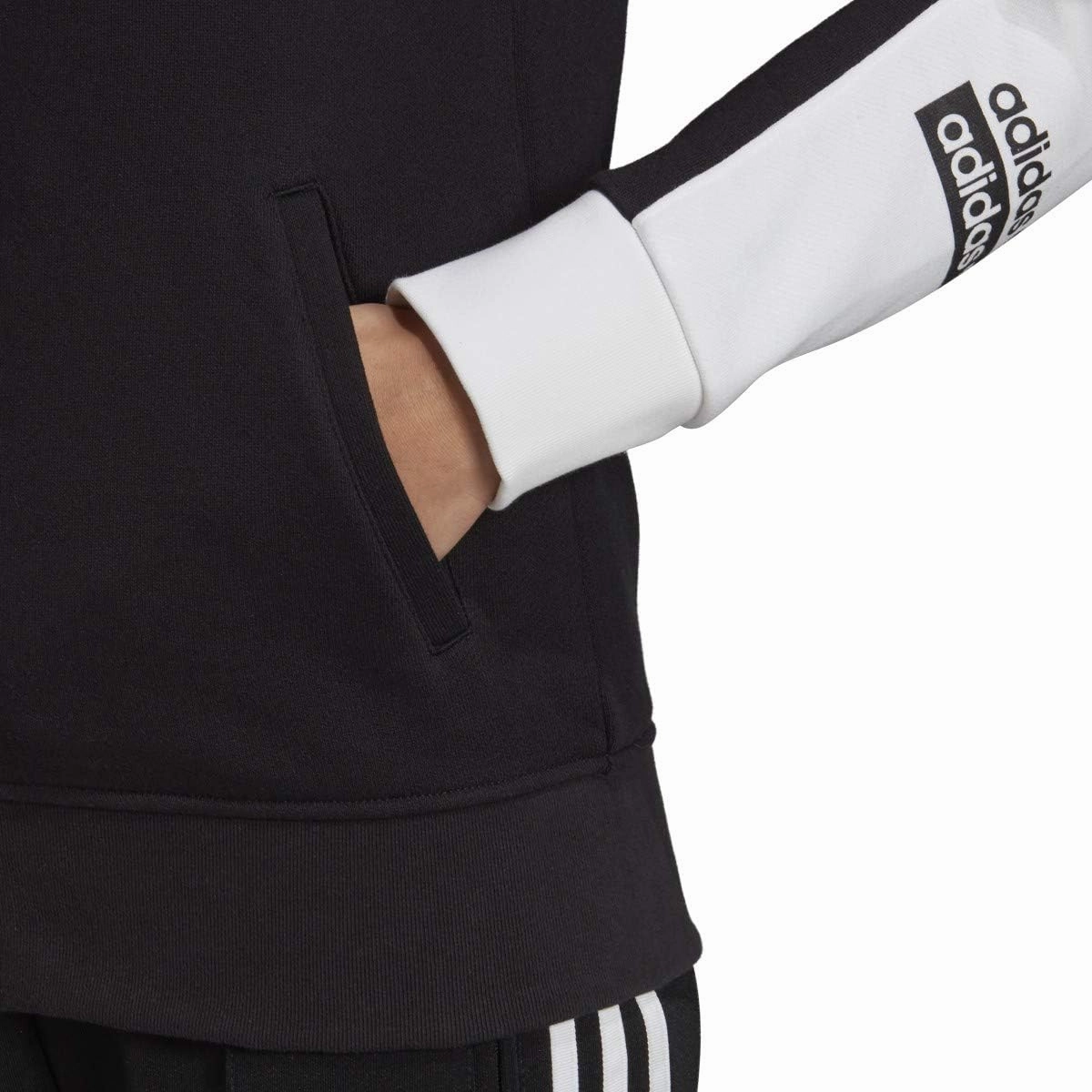 adidas Originals Women's Logo Full-Zip Hooded Track Jacket