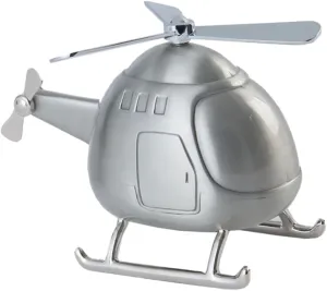 Adorable Helicopter Coin Bank Piggy Bank Coin Saving Money Box Home Office Desktop Ornament Kids' Saving Habit