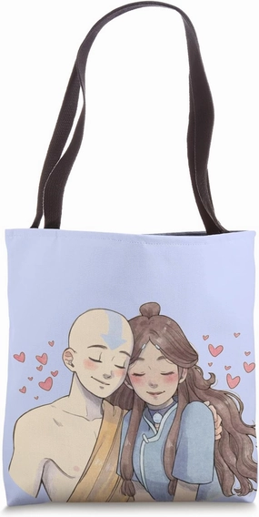adorable anime couple cuddling peacefully together Tote Bag