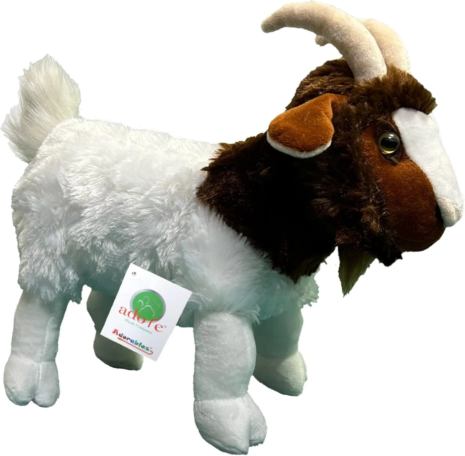 Adore 15" Standing Bobo The Boer Goat Stuffed Animal Plush Toy