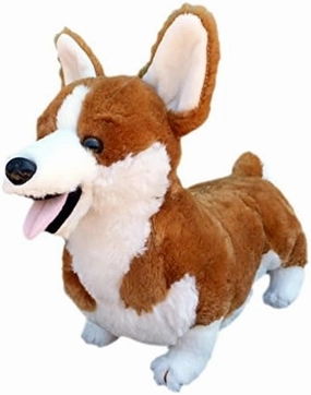 Adore 13" Cory The Corgi Dog Stuffed Animal Plush Toy with Farting Sound