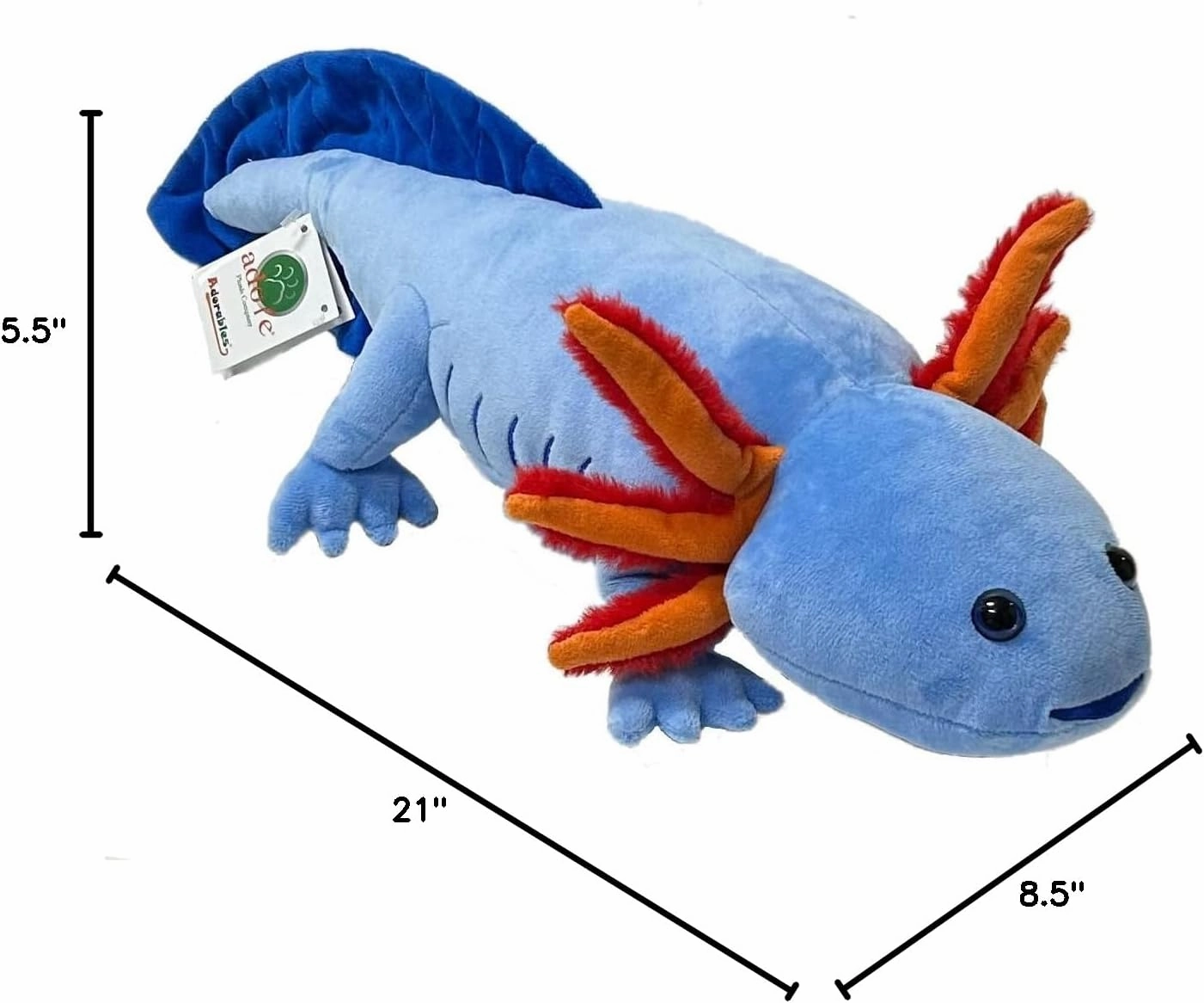 Adore 21" Morph The Axolotl Plush Stuffed Animal Toy