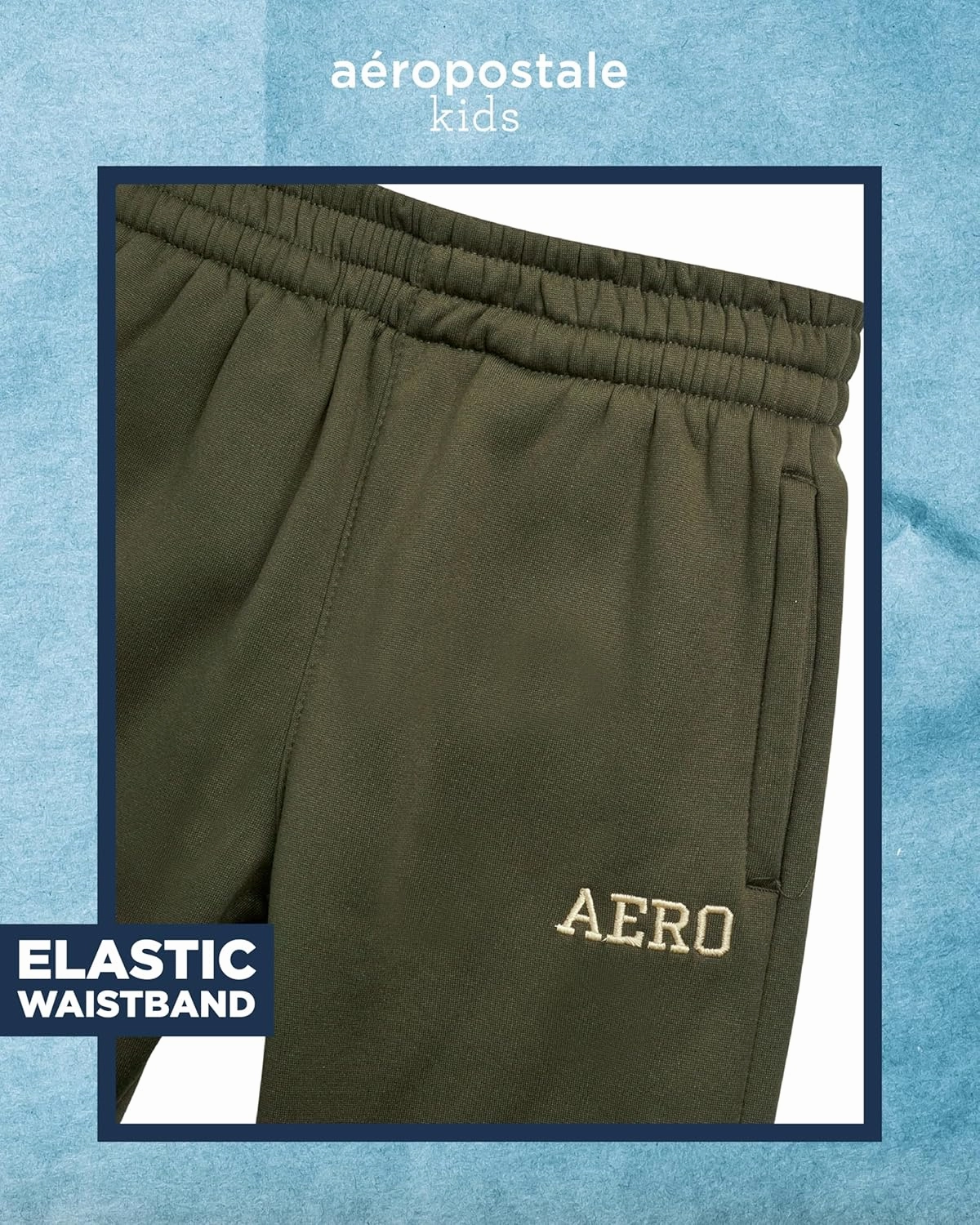 AEROPOSTALE Boys' Jogger Set - 2 Piece Sherpa Lined Pullover Hoodie Sweatshirt and Fleece Sweatpants for Boys (4-7)