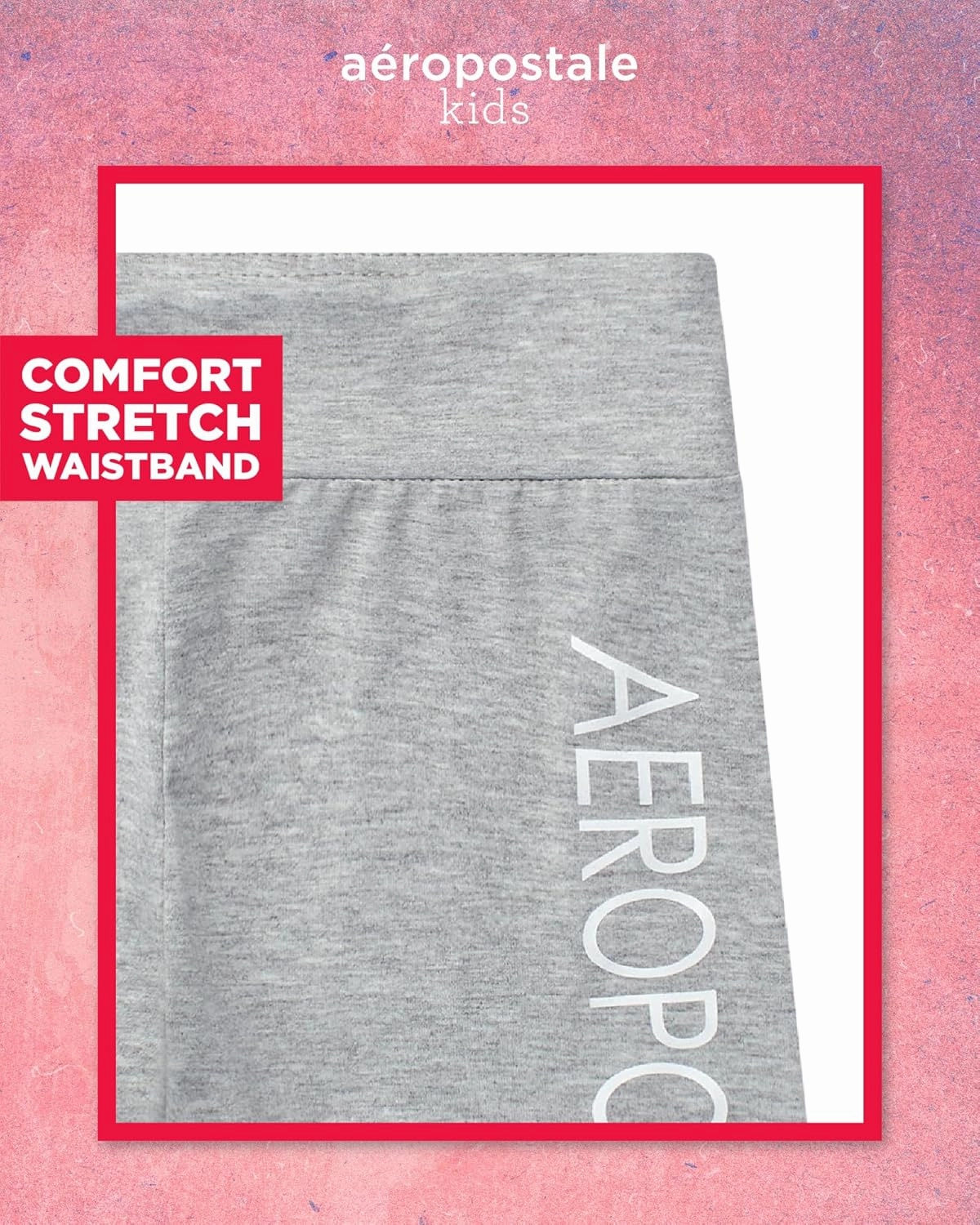 AEROPOSTALE Girls Biker Shorts Set - 2 Piece Short Sleeve Graphic Tee and Stretchy Bike Shorts for Girls (Sizes: 7-12)