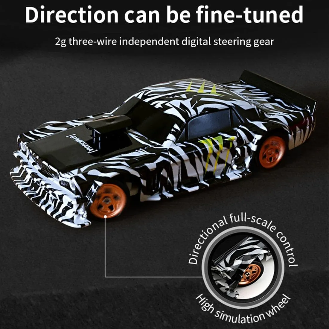 Aetheria Remote Control Drift Car for Adults 1:43 RC Electric Racing Car with Lights 4WD Racing Hobby Vehicle for Adults - RTR Version