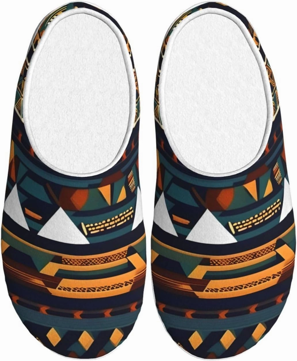 African Ethnic Pattern print Men's Women's Slippers Comfort Closed Toe House Shoes Fall Winter Home Slippers Indoor Scuff