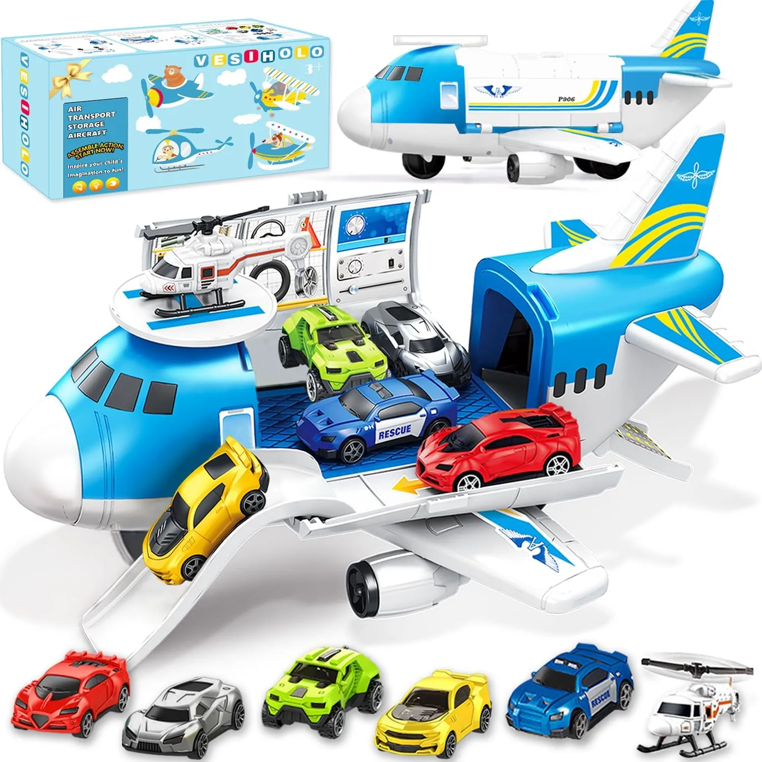 Airplane Toy, Airplane Toys for 3 Years Old, Toy Airplane for Boys Age 4-7, Airplane Toys for Toddlers, Toys for 2 3 4 5 Years Old, Aeroplane Toy, Plane Toy for Birthday
