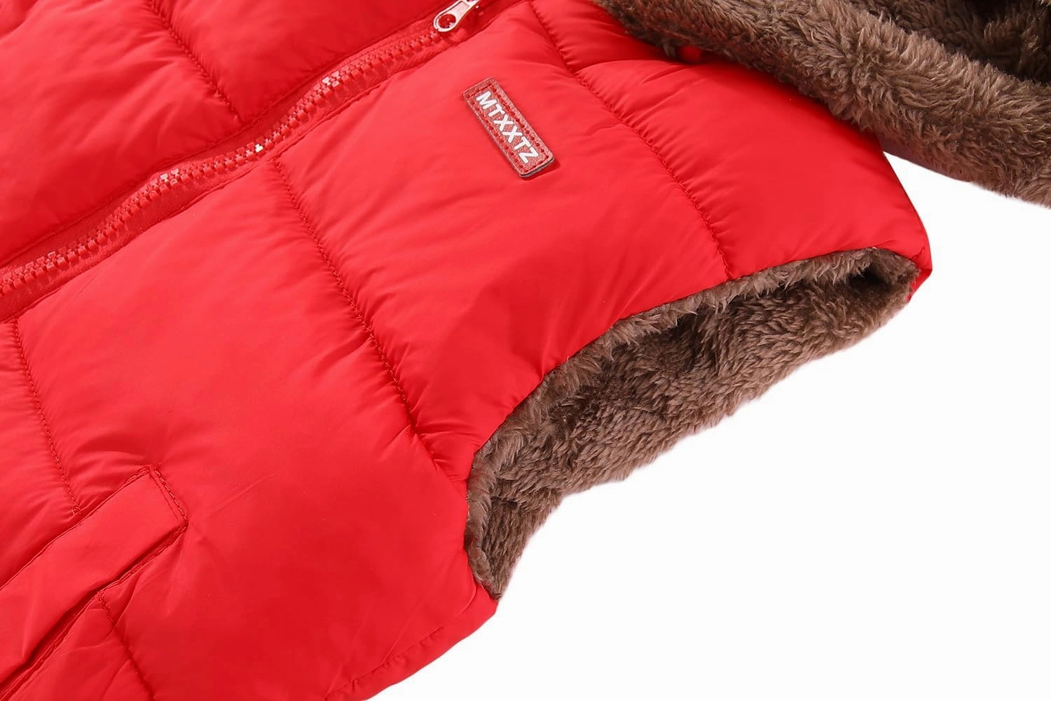 AIWUHE Toddler Boys Girls Hooded Puffer Vest Padded Warm Winter Jacket Sleeveless Bear ears Zipper Up Coat with pocket 1-7Y