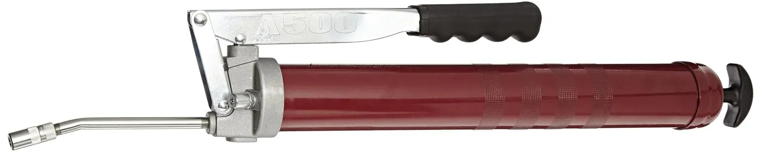 Alemite 500-L High-Capacity Grease Gun, Develops up to 10,000 psi, Delivery 1 oz./21 Strokes, 24 oz. Bulk or 14 oz. Cartridge, 3-Way Loading, Loader Fitting Included