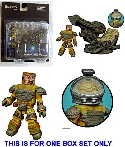 Alien Minimates - Deluxe Space Jockey Box Set - Diamond Select Toys 2016 - New Uncirculated Toy Set Graded 9.0 By The Seller - This Is For 1 Toy Set Only