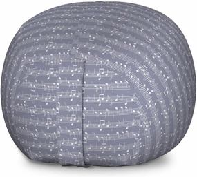 Ambesonne Grey Storage Toy Bag Chair, Piano Music Clay Motif Various Notes Beats Melody Rhythm Harmony Jazz, Stuffed Animal Organizer Washable Bag, Large Size, Pale Lavender