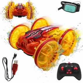 Amphibious RC Car for Kids 2.4 GHz Remote Control Boat Toys for Boys Waterproof RC Monster Truck Beach Toys Car Outdoor Pool Water Toy Gifts for Kids 8 12