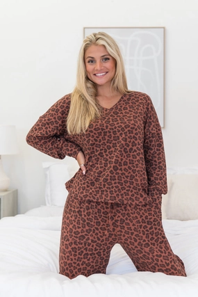 Angelic Aura In Pink Spotted Sweetheart Pajama Top FINAL SALE