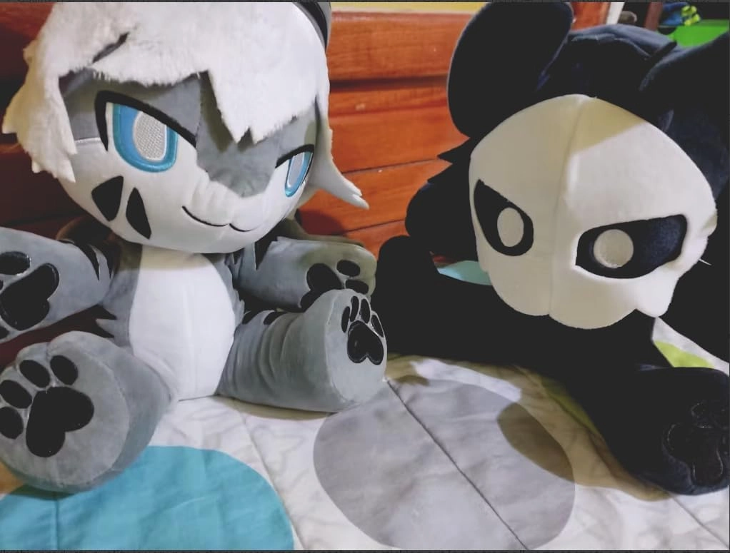 Anime Plushies Puro Plush Plushie, 9.8 Inch Anime Soft Stuffed Animal Doll Gift for Fans (Black,Extra Large)