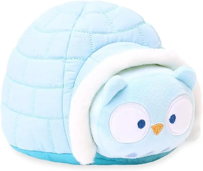 Anirollz Stuffed Animal Plush Toy Winter Igloo Owlyroll Small Outfitz Plush Doll | Soft, Squishy, Warm, Cute, Comfort, Safe Birthday Kawaii