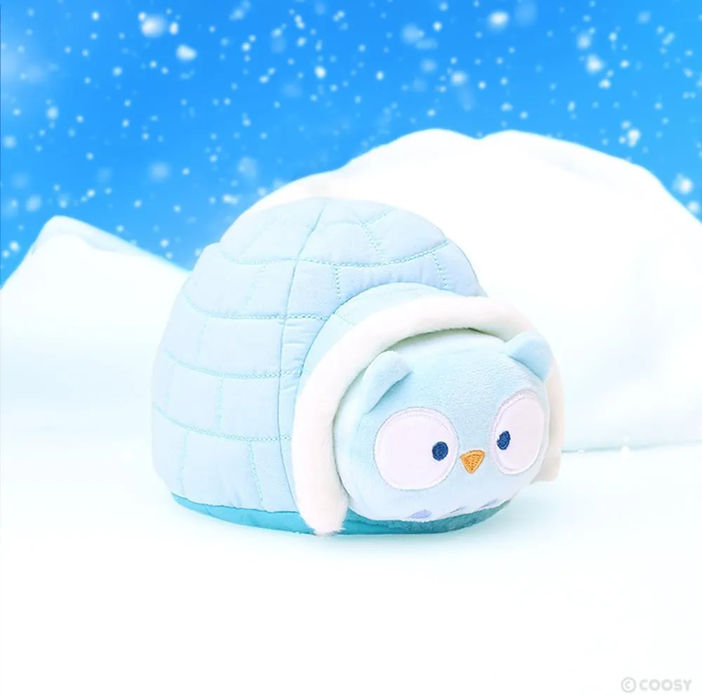 Anirollz Stuffed Animal Plush Toy Winter Igloo Owlyroll Small Outfitz Plush Doll | Soft, Squishy, Warm, Cute, Comfort, Safe Birthday Kawaii