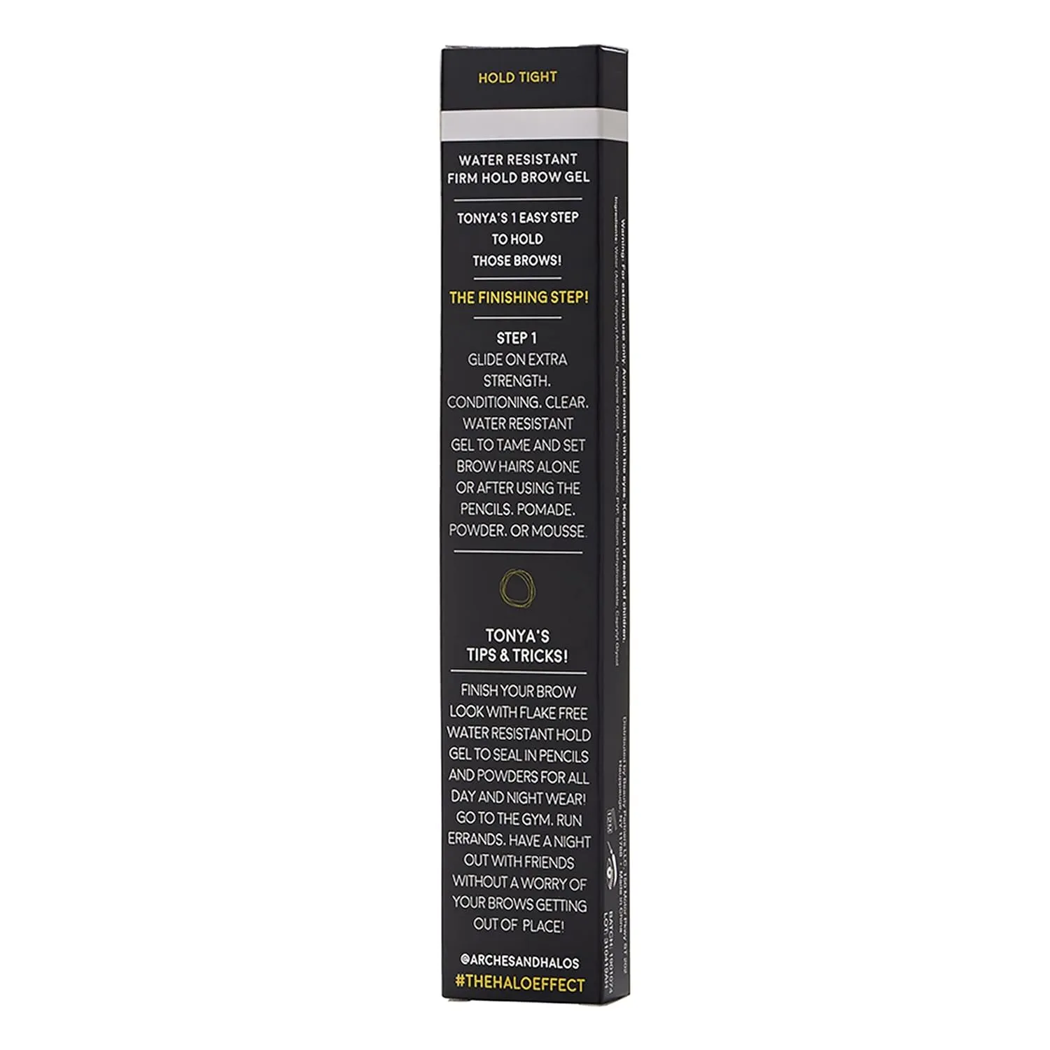 Arches & Halos Water Resistant Firm Hold Brow Gel - Brow Setting Gel - Long-lasting Hold - Vegan and Cruelty Free Makeup - Clear - 0.176 fl oz (Pack of 2)