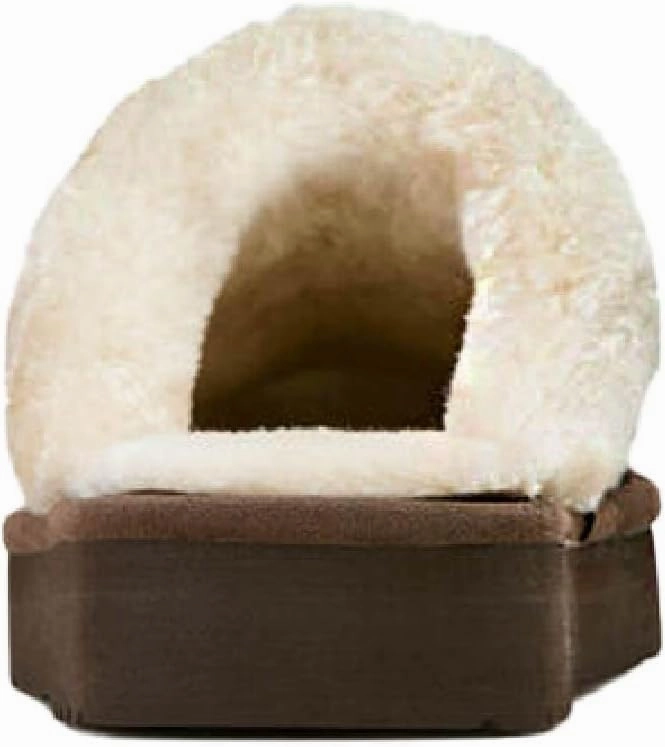 ARIAT Women's Indoor/Outdoor Warm Comfortable Jackie Square Toe Exotic Platform Stack Slippers with Suede Leather Uppers