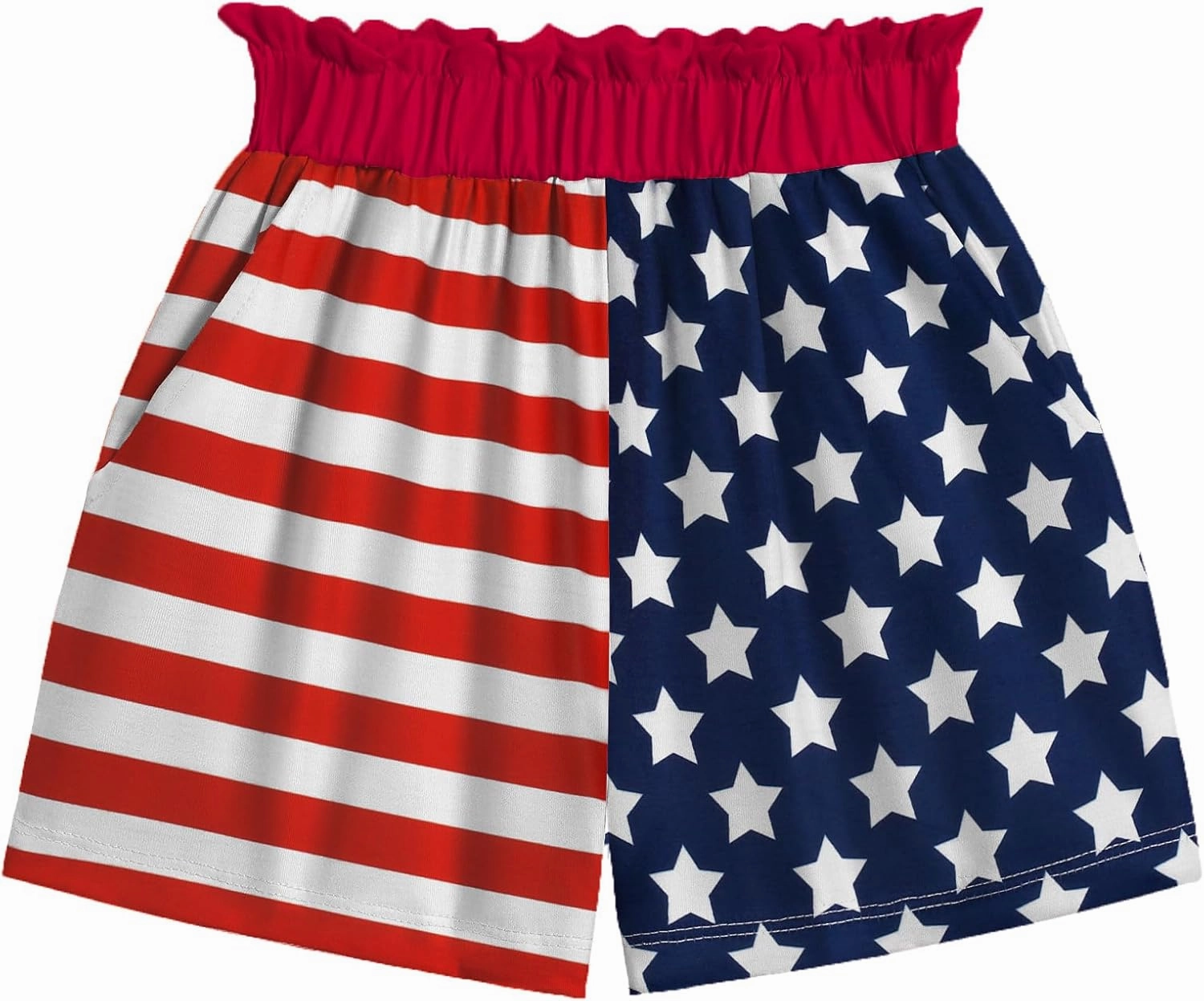 Arshiner Girls Shorts Sets 2 Pieces Outfits Twist Front Ruffle Sleeve T-Shirts and Shorts With Pockets Cute Clothes Sets