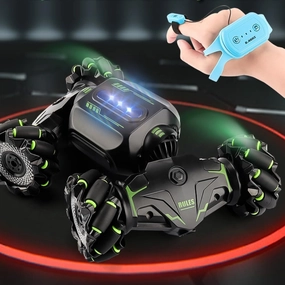 Asou 2.4GHz Remote Control Stunt Car - Gesture Induction Twisting Car - 4WD RC Crawler - Birthday Gift for Boys/Girls