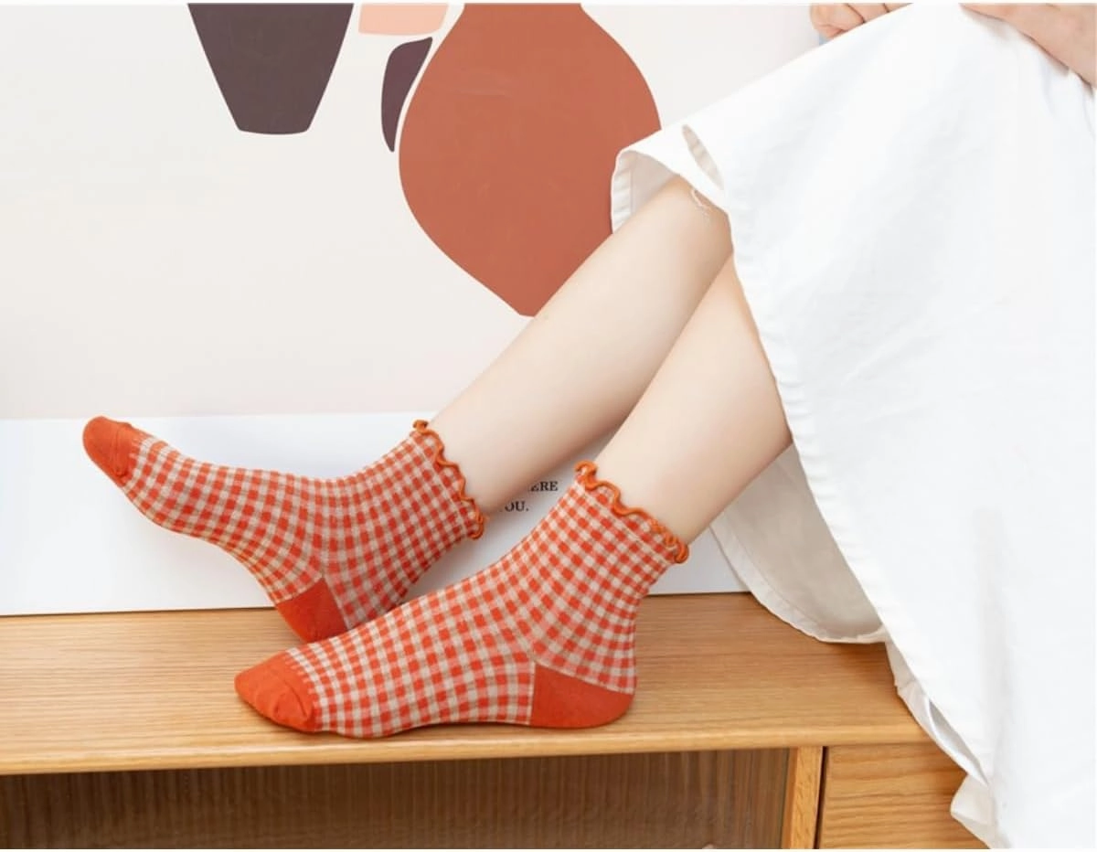 Athletic Socks for Women and Girls Cute Cotton Sock