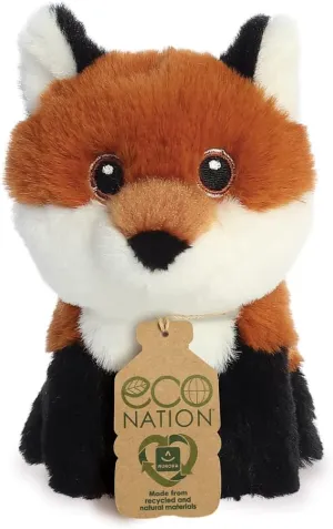 AURORA, 35076, Eco Nation Mini Fox, 5In, Soft Toy, Multi-Coloured