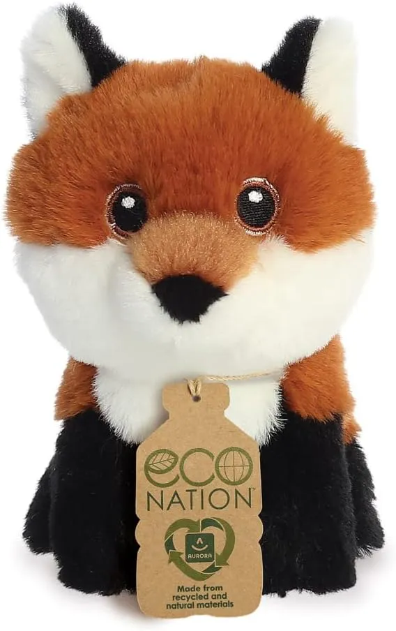 AURORA, 35076, Eco Nation Mini Fox, 5In, Soft Toy, Multi-Coloured