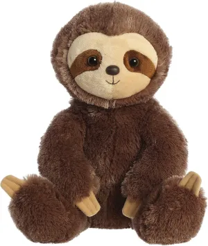 Aurora® Cuddly Sloth Stuffed Animal - Cozy Comfort - Endless Snuggles - Brown 14 Inches