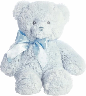 Aurora® Adorable Yummy Bear™ Baby Stuffed Animal - Soft & Cuddly Toy - Comforting Companion - Blue 12 Inches