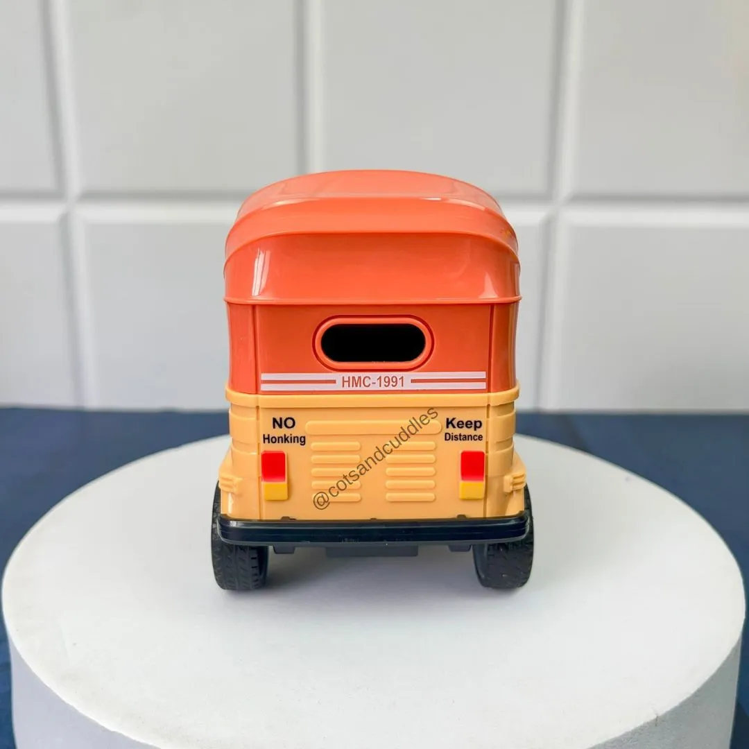 Auto Rickshaw Adventure: Pull-Back Toy and Endless Fun for Kids