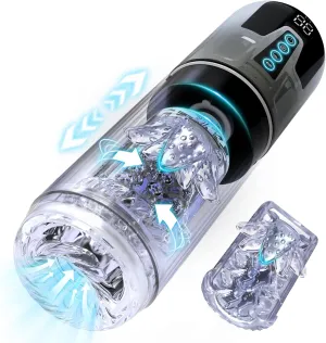 Automatic Male Masturbator Penis Pump - Upgrade Electric Pocket Pussy Stroker with 7 Sucking 7 Thrusting Rotating & Vibrating Modes Adult Sex Toys Blowjob Machine for Men's Pleasure