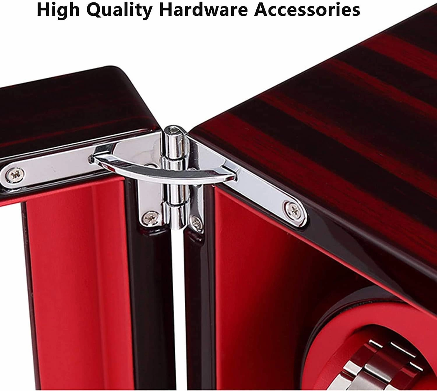 Automatic Watch Winder,Wooden 8 Watch Winder Box 5 Rotation Mode Wood Shell Piano Paint Exterior Quiet Motor Accessories