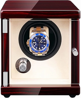 Automatic Watch Winding Box Watch Winders Rechargeable Single Watch Shaker Mechanical Watch Winder Vertical Accessories Little Happy,