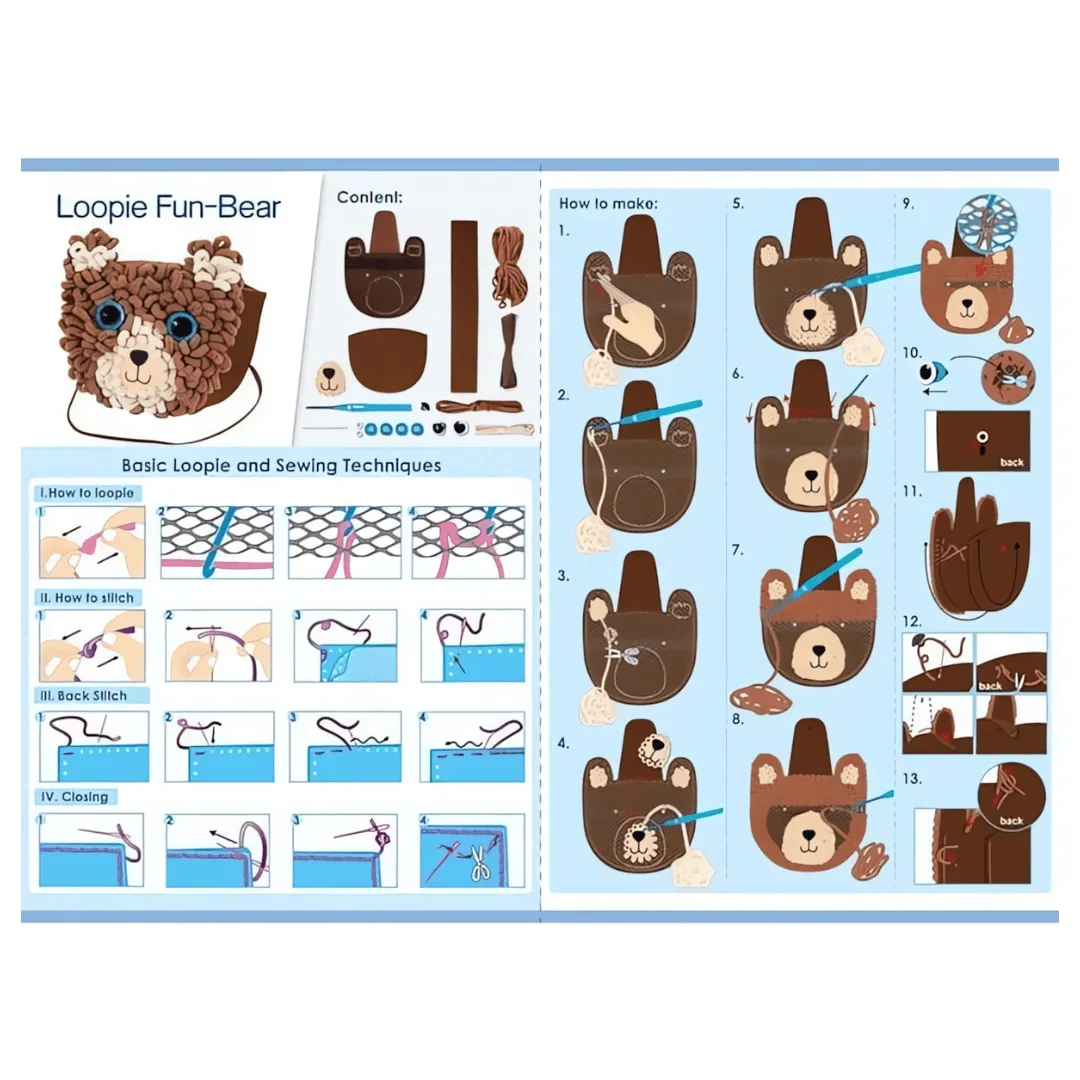 Avenir Loopie Fun – My First Plush Bag Craft Kit