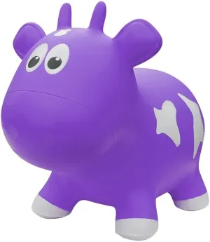 Award Winning Inflatable Toddler Safe Bouncing Purple Cow Plus Pump