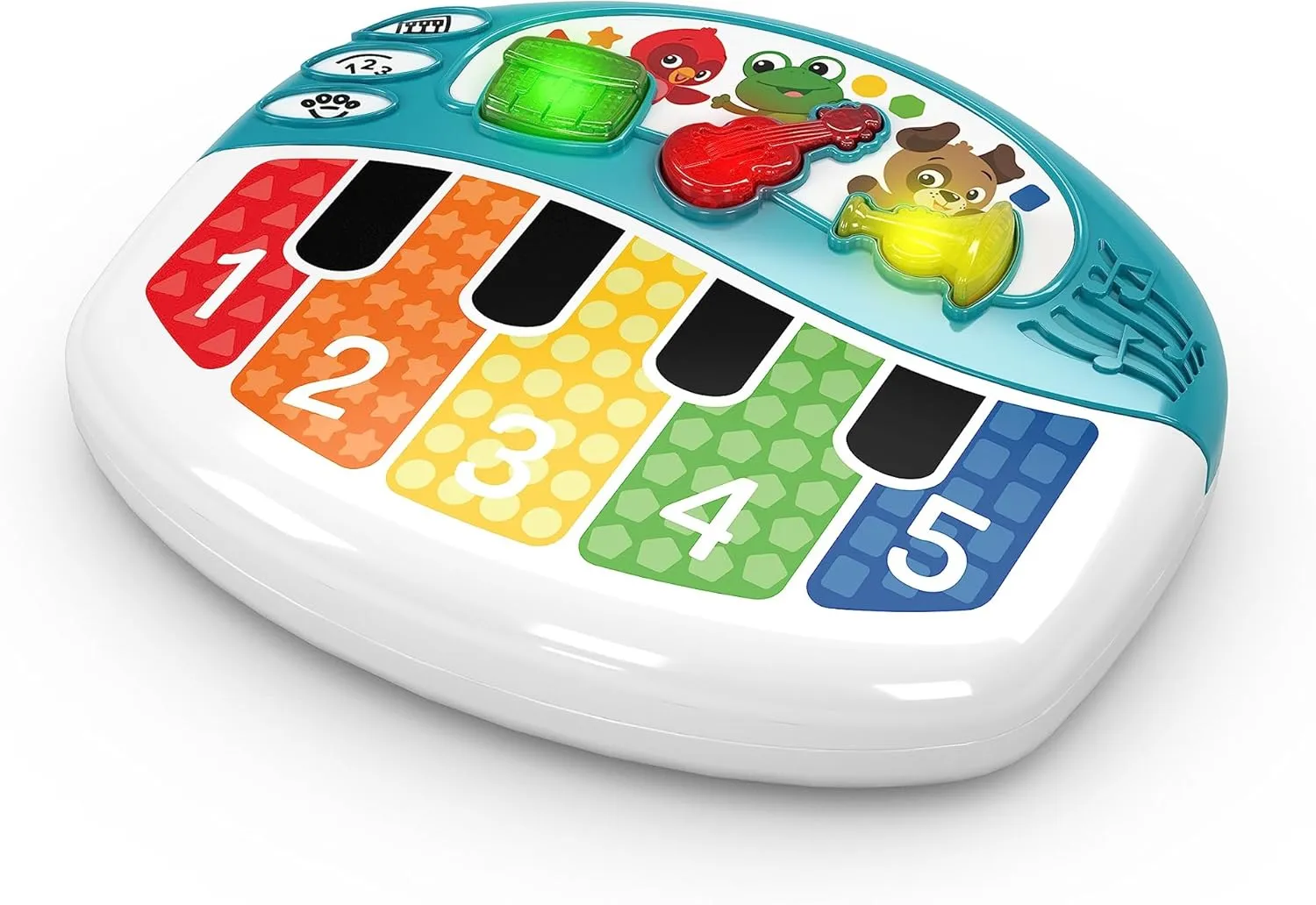 Baby Einstein Discover & Play Piano Musical Baby Toy, Learn About Instruments, Numbers and Animals in 3 Languages, Age 3 months and up