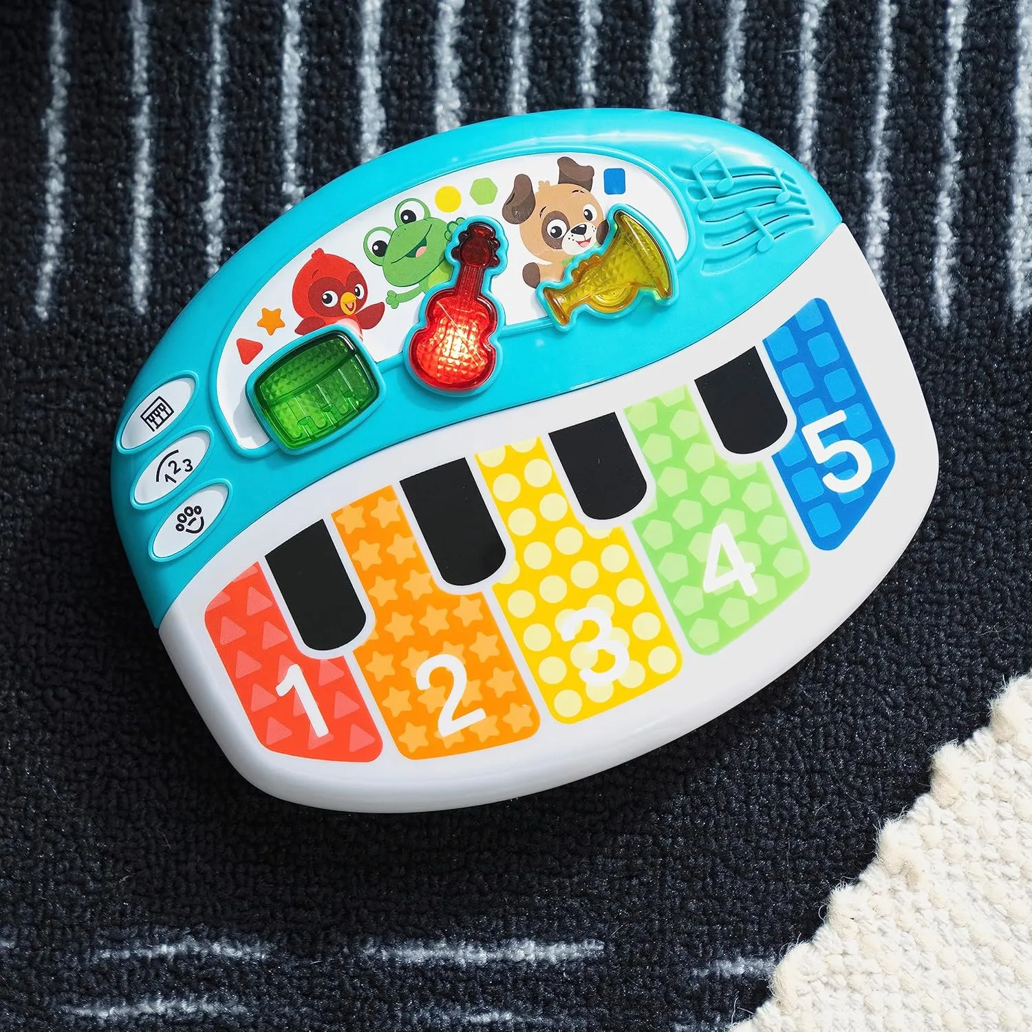 Baby Einstein Discover & Play Piano Musical Baby Toy, Learn About Instruments, Numbers and Animals in 3 Languages, Age 3 months and up
