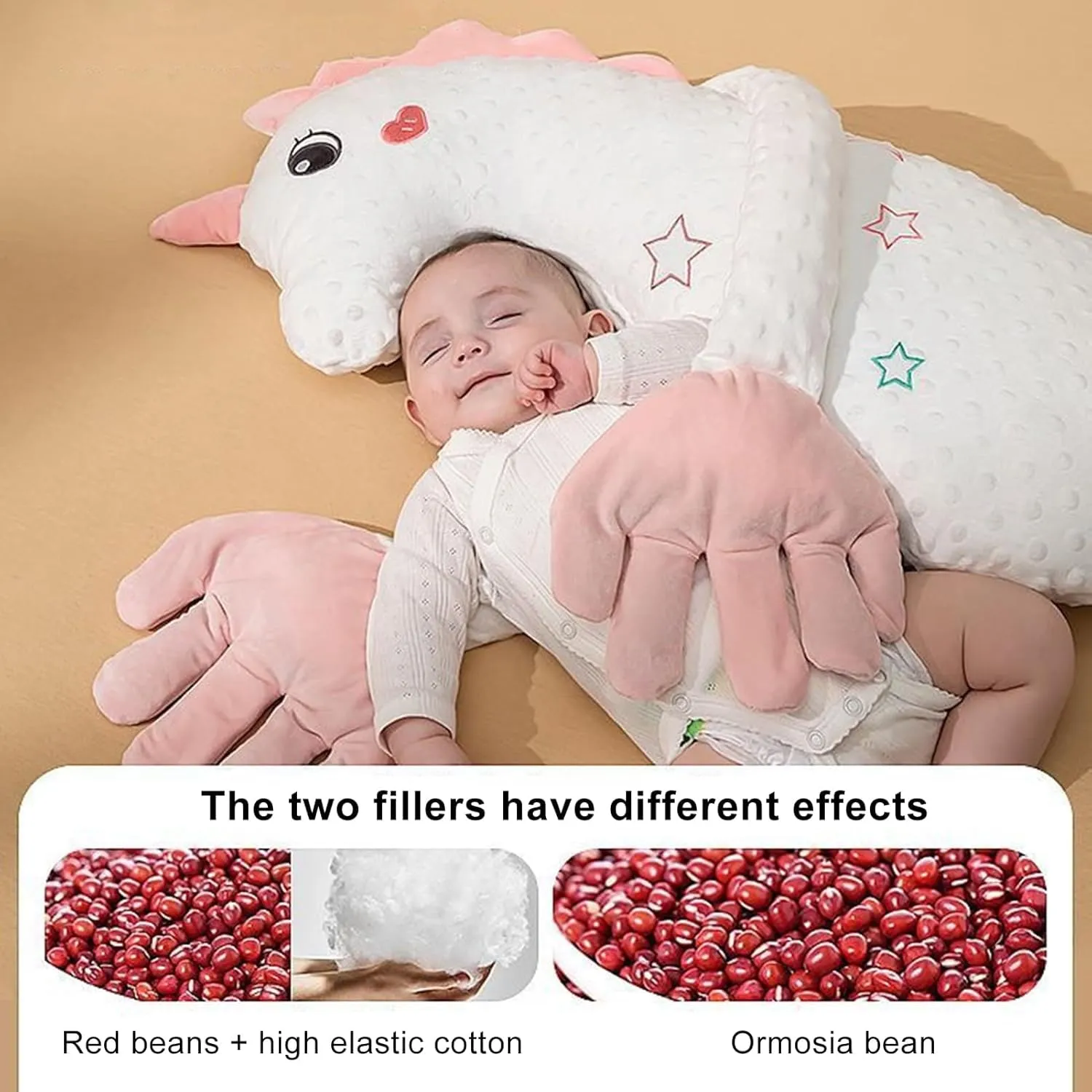 Baby Patter for Sleep, Baby Startle Prevention Sleep Aid Companion, Soothing Patting Sleeping Toy with Soothing Palm Pad, 3 Levels Adjustable Simulation of Mother's Automatic Palm Slapping (L)