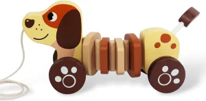 Baby Toys Car,Wooden Pull Along Toddler Toy, Developmental Toy for 1 Year Old Girl Boy Birthday Gift