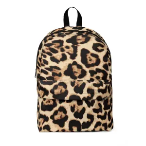 Backpack Unisex Classic Brown Leopard by Mariu del Campo.