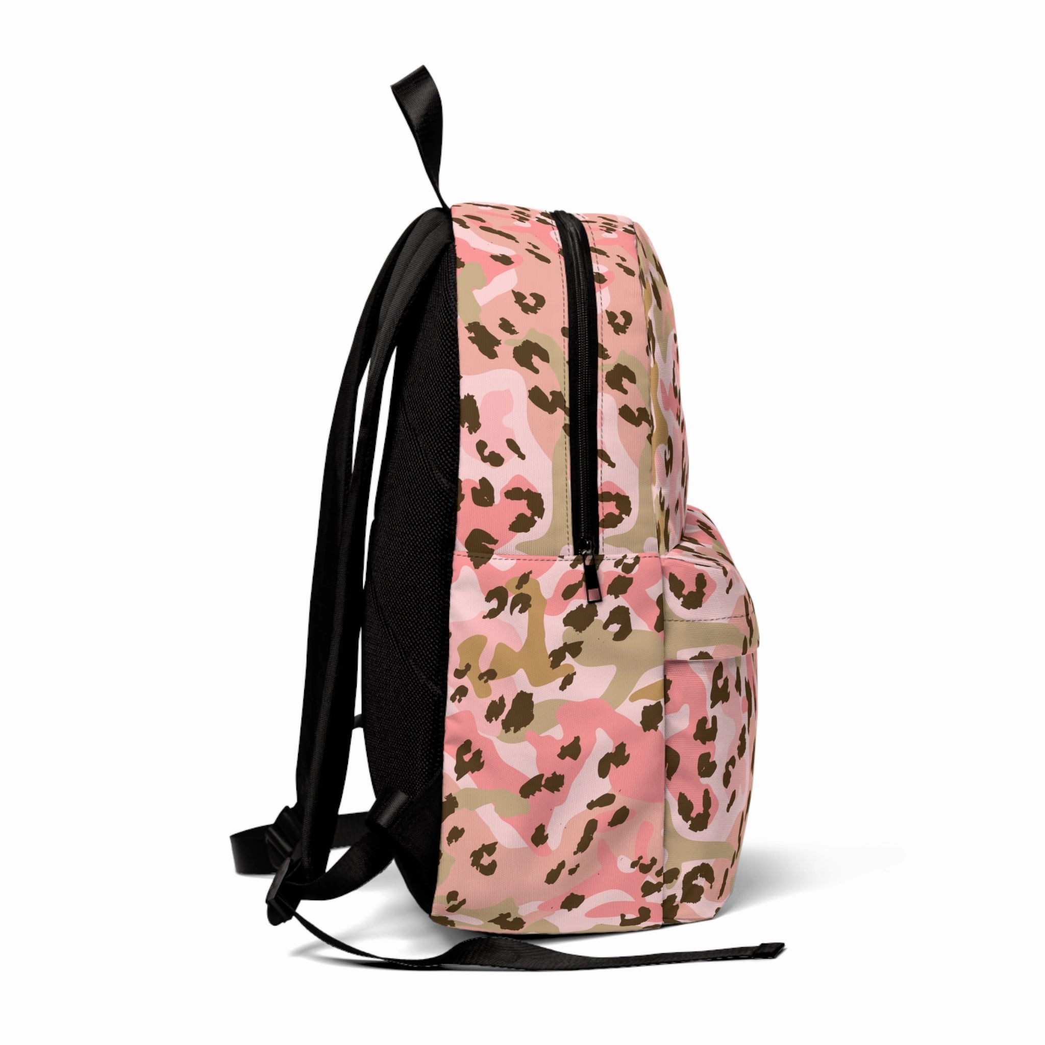 Backpack Unisex Classic Pink Leopard by Mariu del Campo.
