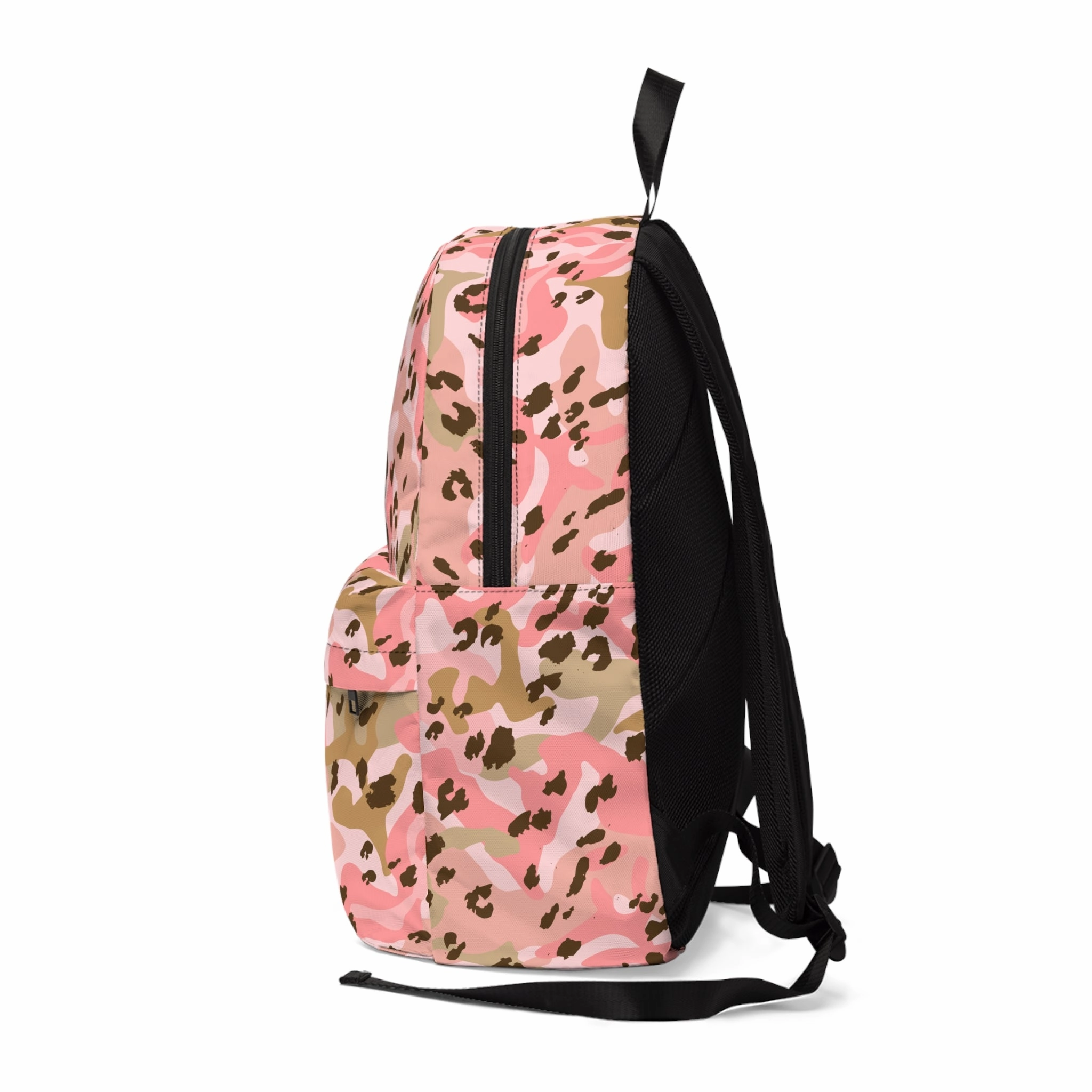 Backpack Unisex Classic Pink Leopard by Mariu del Campo.