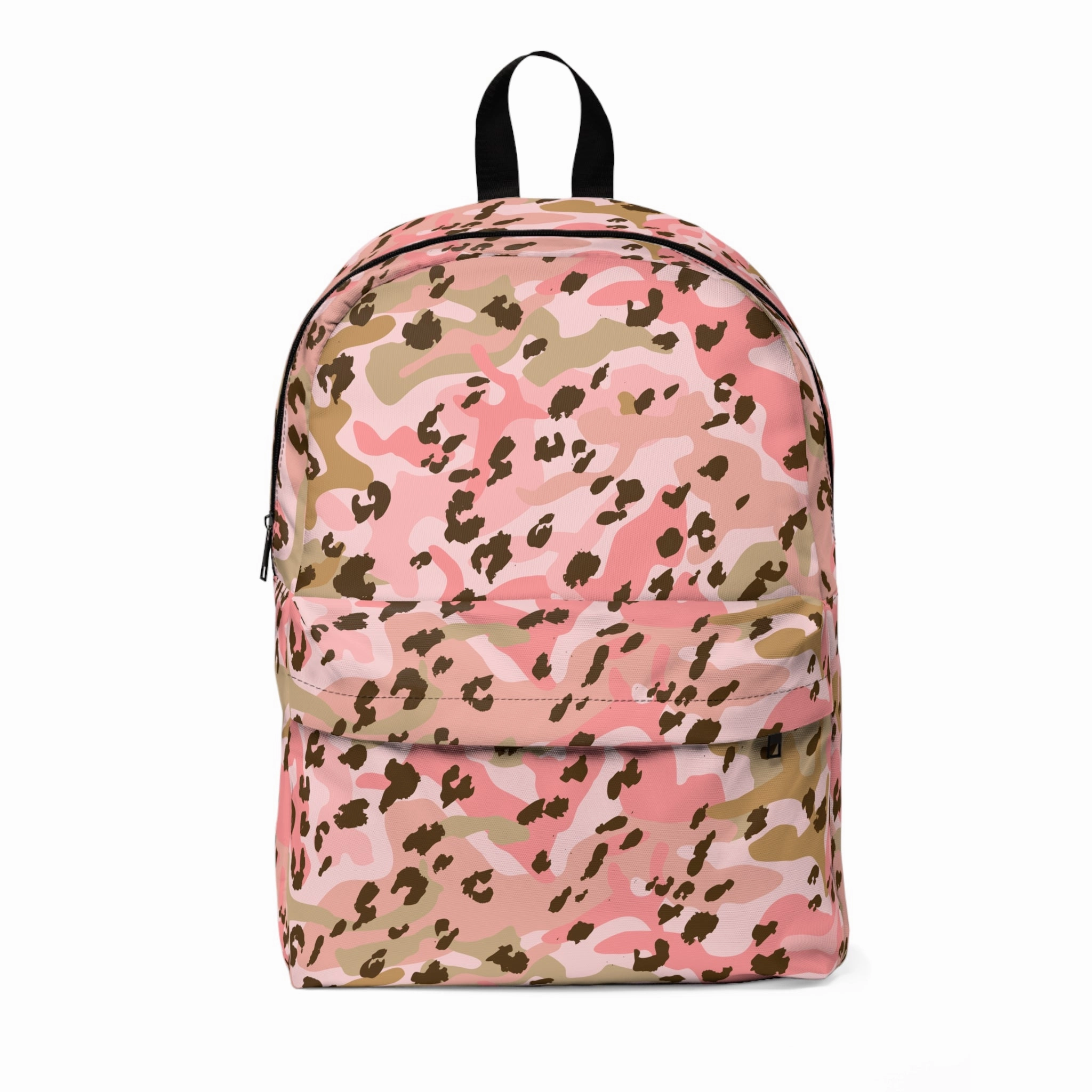 Backpack Unisex Classic Pink Leopard by Mariu del Campo.