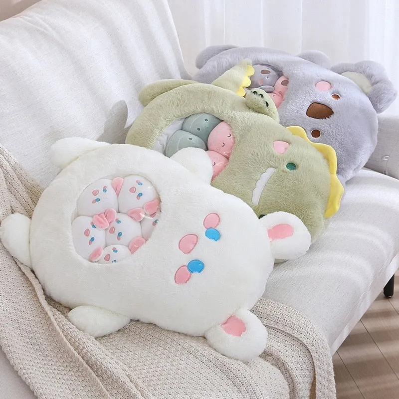 Bag of Koala Dino Bunny Panda Plushie Collection
