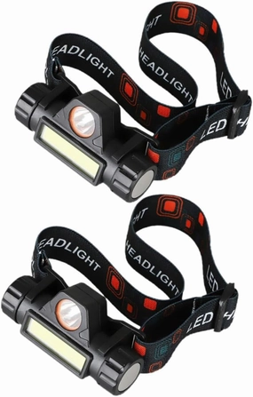balacoo Portable Headlamp Rechargeable Battery Led Camping Light Mini Compact for Fishing Cycling Reading