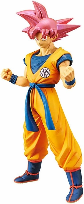 Banpresto Dragonball Super Movie Cyokoku Buyuden-Super Saiyan God Son Gokou Toy, Multicolor, (Model: BP39032_10221)